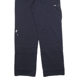 DICKIES Mens Cotton Blend Black Regular Tapered Trousers W34 L32 Workwear Zip