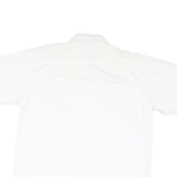 PROLEN Mens White Shirt L Cotton Blend Short Sleeve Button Casual Workwear