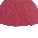 RED VALENTINO Womens Red Swing Mini Polyester Skirt M Lightweight Gathered Waist