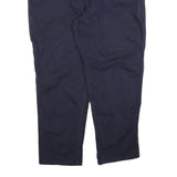 CARHARTT Mens Relaxed Navy Blue Cotton Blend Trousers W46 L32 Workwear Zip