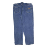 CARHARTT Mens Jeans Blue Relaxed Straight Denim Medium W44 L34 Workwear