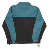 SJB SPORT Mens Blue & Black Zip Polyester Fleece Jacket M Casual Outdoor