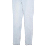 LEVI'S Womens Slim 711 Jeans Light Blue Denim W26 L30 Stretch Zip Closure
