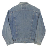 LEVI'S Mens Blue Denim Jacket M Cotton Blend Classic Button Closure Vintage