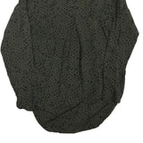 ZARA Womens Green & Black Printed Shirt Long Sleeve Collared M Animal Print