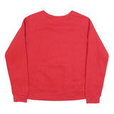 CHAMPION Womens Red Cincinnati Crew Neck L Cotton Blend Sweatshirt