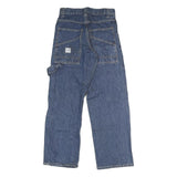 LEE Womens Blue Regular Straight Denim W26 L26 Workwear Carpenter Zip Jeans