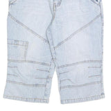 SOUTHERN Mens Light Blue Denim Casual Shorts M W32 Cotton Blend Relaxed Fit