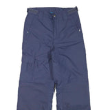 COLUMBIA Lined Womens Navy Relaxed Straight Trousers W25 L25 Outdoor Winter