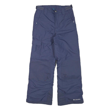 COLUMBIA Lined Womens Navy Relaxed Straight Trousers W25 L25 Outdoor Winter