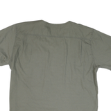 CARHARTT Mens Green Cotton Blend T-Shirt L Short Sleeve V-Neck Pocket Workwear
