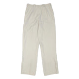 Womens Regular Fit Beige Polyester Blend Trousers W28 L29 Zip Plain