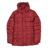 BROOKS BROTHERS Womens Red Jacket S Polyester Blend Puffer Zip Fastening