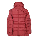 BROOKS BROTHERS Womens Red Jacket S Polyester Blend Puffer Zip Fastening