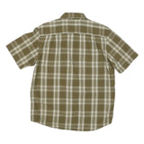 CARHARTT Mens Green & Cream Check Shirt M Casual Cotton Blend Button Front