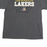 NBA Mens Grey Los Angeles Lakers Graphic T-Shirt XL Short Sleeve Crew Neck