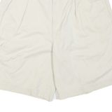 POLO RALPH LAUREN Womens Cream Casual Classic Cotton Blend Shorts M W32