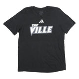 ADIDAS Mens Black The Ville Graphic T-Shirt M Short Sleeve Crew Neck