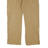 DICKIES Mens Jeans Beige Regular Straight Denim W40 L32 Workwear Utility Pants