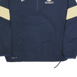NIKE Mens Navy & Beige University Track Jacket L Polyester Storm-Fit Zip