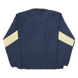 NIKE Mens Navy & Beige University Track Jacket L Polyester Storm-Fit Zip