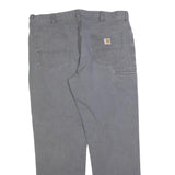 CARHARTT Mens Cotton Blend Grey Relaxed Fit Straight Trousers W40 L34 Workwear