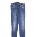 TOMMY HILFIGER Womens Slim Blue Denim Jeans Cotton Blend Zip W26 L34 Stylish