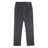 LEVI'S 514 Mens Jeans Black Slim Straight Denim Medium W32 L34 Classic Style