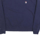 FILA Womens Navy Blue Sweatshirt Crew Neck XL Cotton Blend Pullover Casual