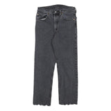 LEVI'S 501 Mens Jeans Black Regular Straight Denim Raw W26 L24 Button Closure