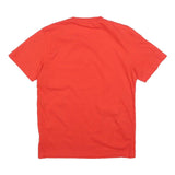 CALVIN KLEIN Mens Red S T-Shirt Short Sleeve Crew Neck Minimal Logo