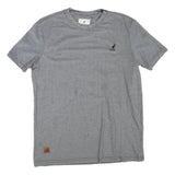 KANGOL Mens Grey S Short Sleeve Crew Neck Cotton Blend Graphic T-Shirt