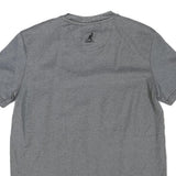 KANGOL Mens Grey S Short Sleeve Crew Neck Cotton Blend Graphic T-Shirt