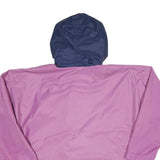 HELLY HANSEN Womens Purple & Navy Hooded Zip Jacket M Polyester Blend Outdoor