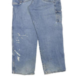 DICKIES Womens Blue Regular Jeans Denim W38 L30 Cotton Blend Zip Casual Workwear