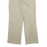 DICKIES Mens Cotton Blend Beige Regular Straight Trousers W32 L29 Zip Closure