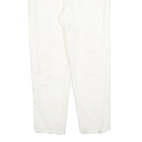 CERRUTI Womens Cotton Blend White Regular Fit Straight Leg Trousers W26 L27