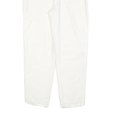 CERRUTI Womens Cotton Blend White Regular Fit Straight Leg Trousers W26 L27