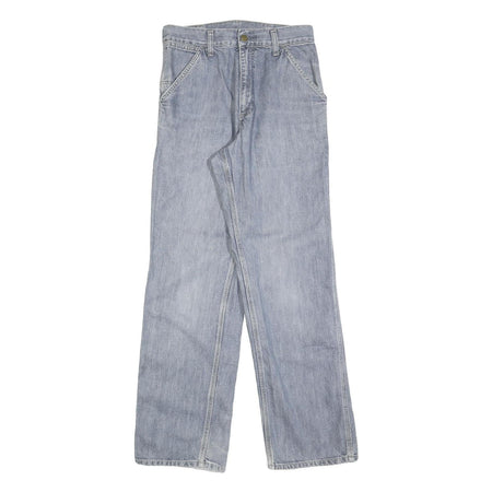 CARHARTT Mens Jeans Blue Relaxed Loose Denim Light W28 L32 Workwear Cotton