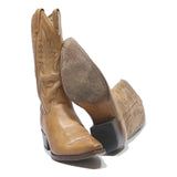 SENDRA Womens Western Tan Leather Cowboy Boots UK 6 Classic Stylish Durable