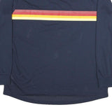 NIKE Mens Navy Blue Quarter Snacks Long Sleeve Crew Neck Polyester Blend XL