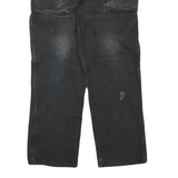 DICKIES Mens Black Regular Fit Straight Denim Jeans W34 L29 Workwear Zip Closure