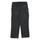DICKIES Mens Black Regular Fit Straight Denim Jeans W34 L29 Workwear Zip Closure