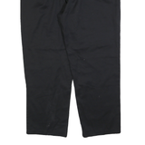 DICKIES Mens Regular Fit Black Trousers W42 L30 Cotton Blend Zip Closure