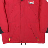 MARLBORO Mens Red & Black Zip Jacket XL Polyester Blend Casual Outdoor