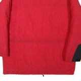 MARLBORO Mens Red & Black Zip Jacket XL Polyester Blend Casual Outdoor