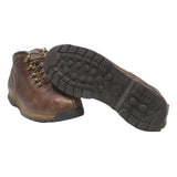 TIMBERLAND Brown Boys Lace-Up Leather Boots UK 6 Durable Outdoor Footwear