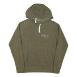 FILA Boys Green M Hoodie Cotton Blend Pullover Hooded Jumper Drawstring