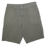 DICKIES Mens Shorts Green XL W38 Casual Cotton Blend Plain Cargo Workwear