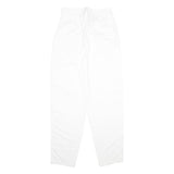 ESPRIT Womens Cotton White Classic Straight Trousers W26 L34 Casual Zip
